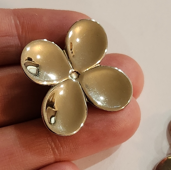 Angela Cummings Rare 1990s Silver Flower Earrings - Picture 4 of 8